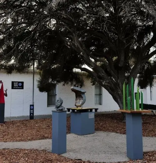 The Sculpture Garden outside the Wadjemup Museum.