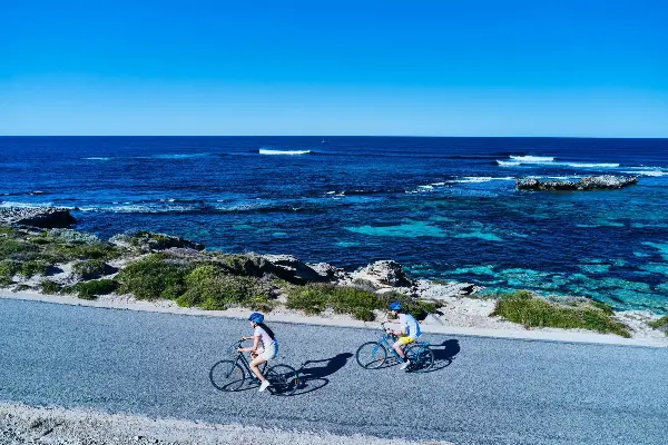 Cycling near Little Salmon Bay