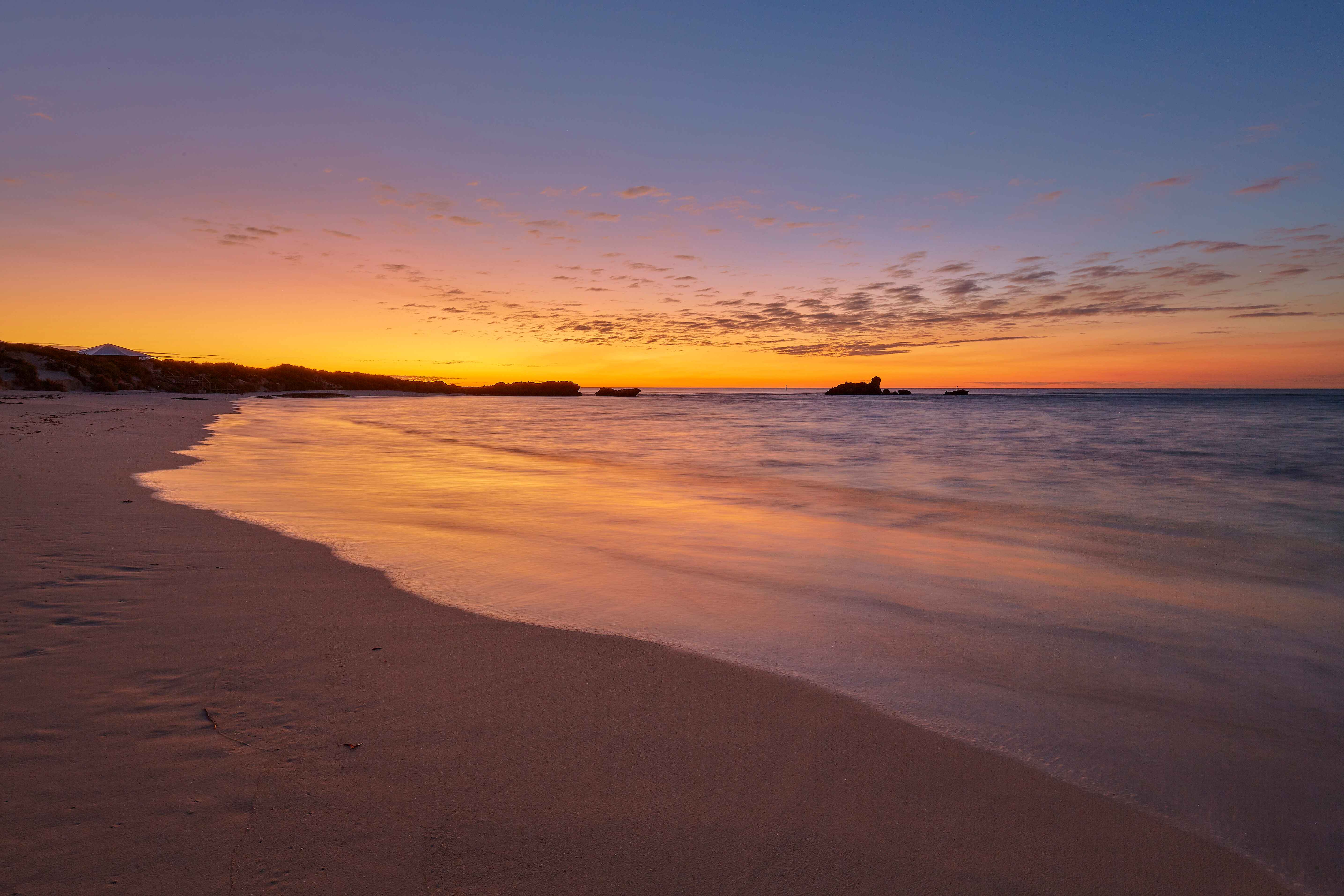 Pinky Beach at Sunset