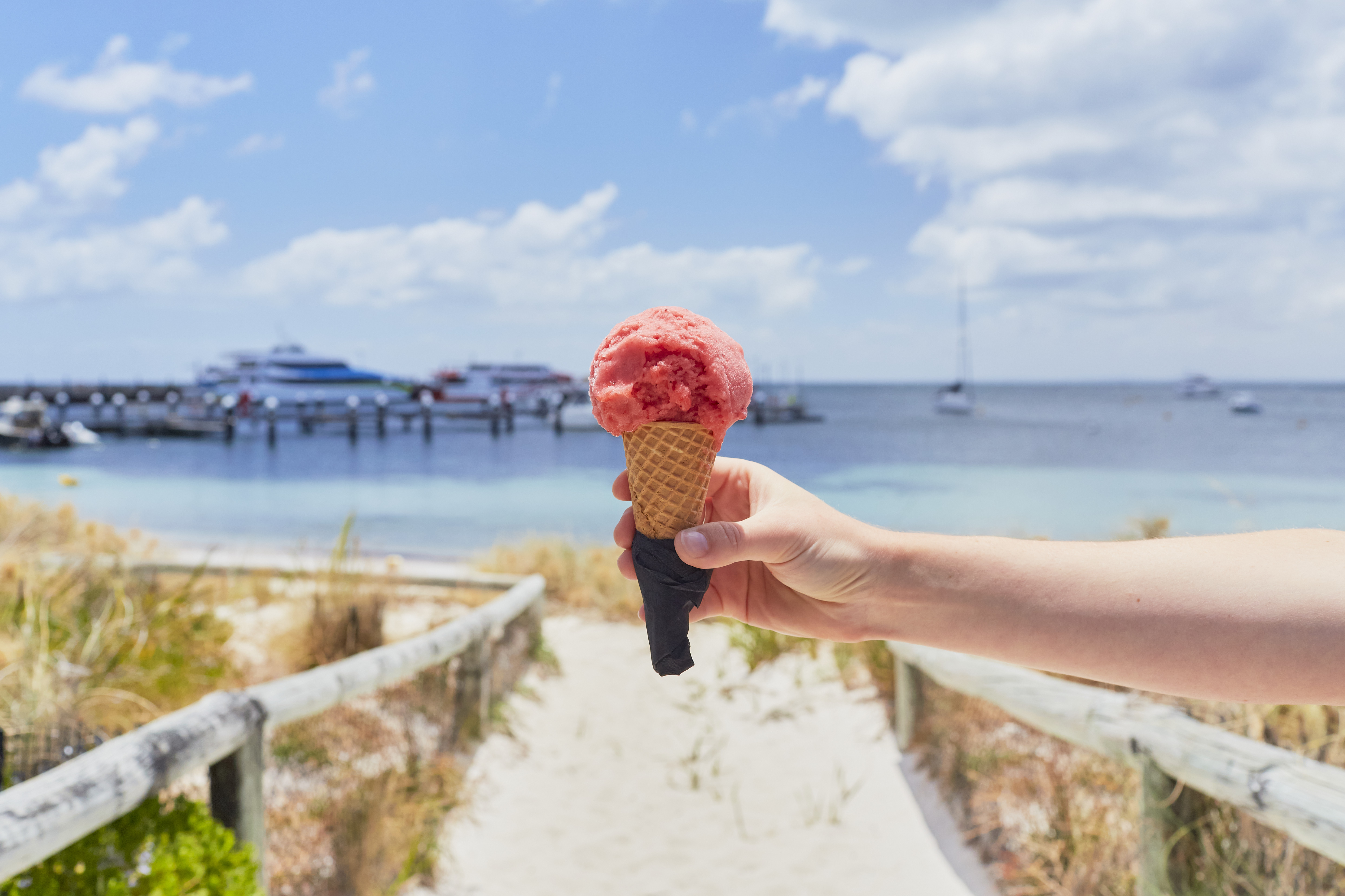 Ice cream at Thomson Bay