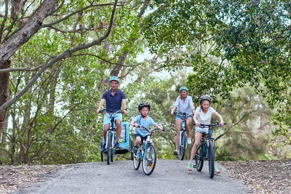 Cycling in Thomson Bay