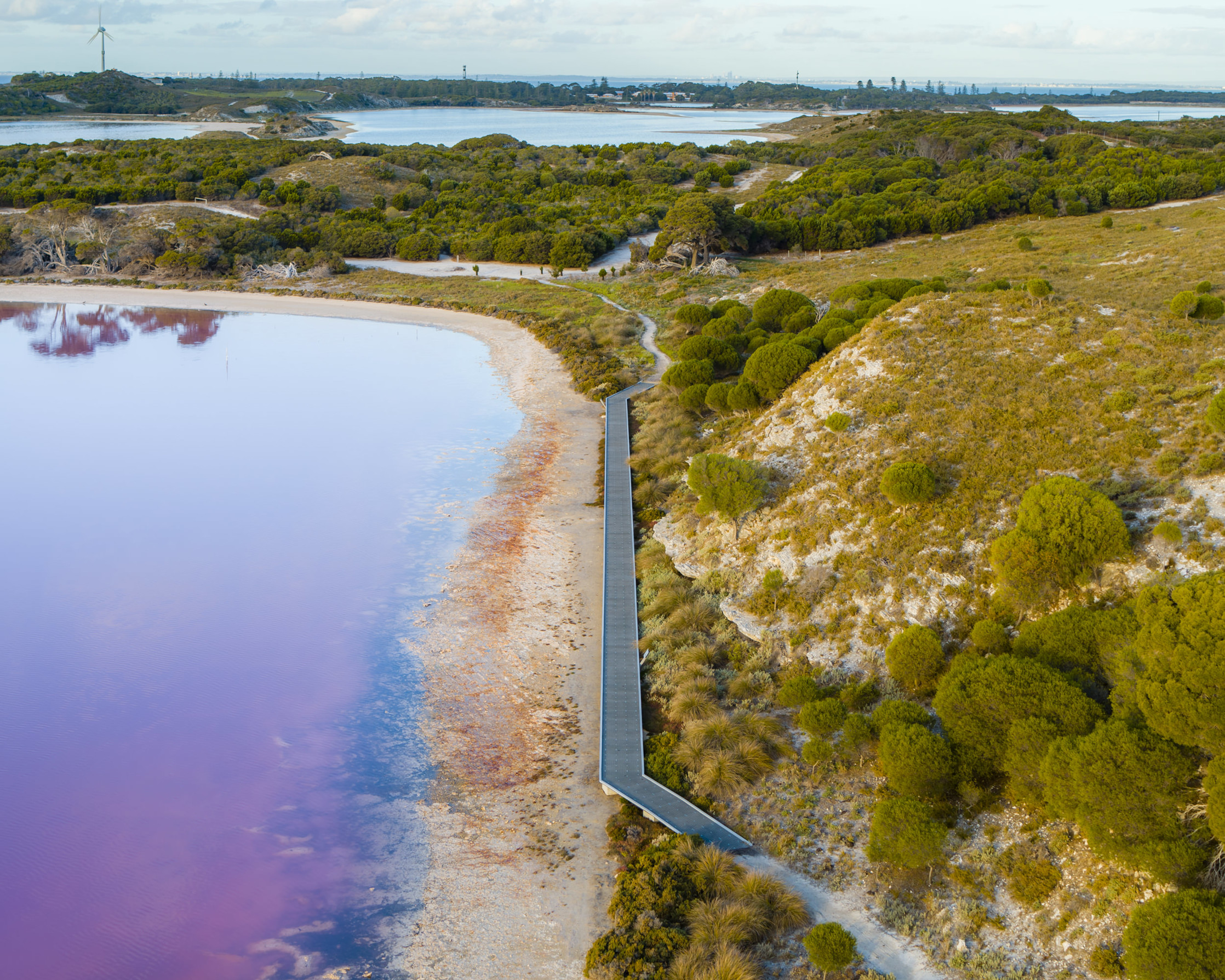 Aerial of Salt Lakes