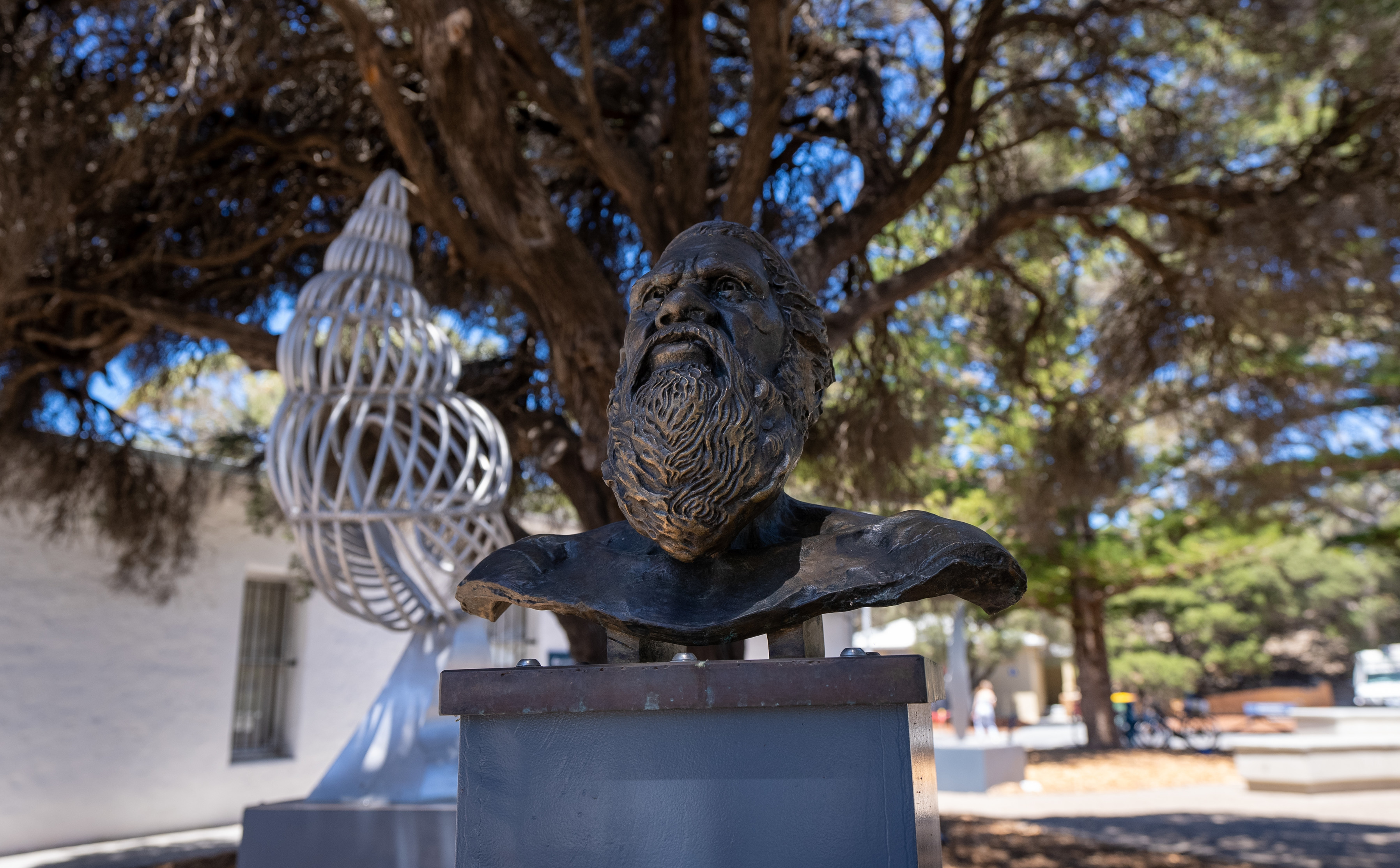 Sculpture at Wadjemup Museum