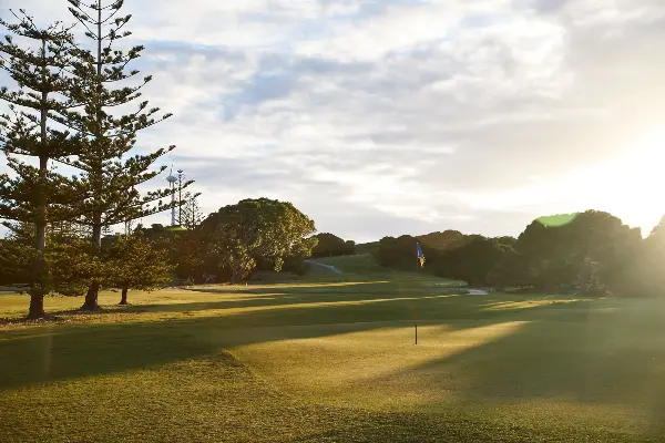 Image of the green and pin at Rottnest Island Golf Course