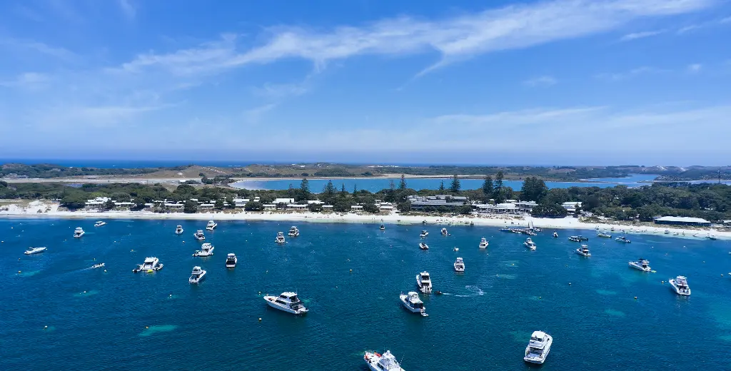 Aerial of Rottnest Island