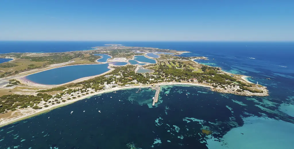 Aerial of Rottnest Island