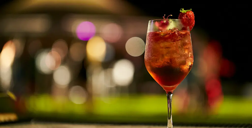 Alcoholic drink at Pinky's