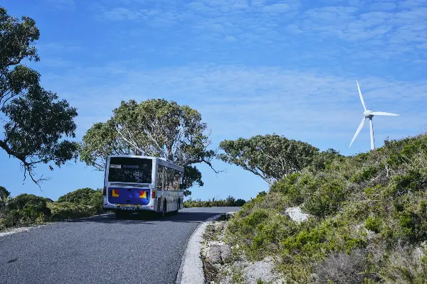Bus travel on the island