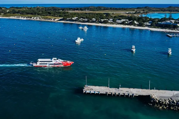 Rottnest Express ferry arriving to the main jetty.