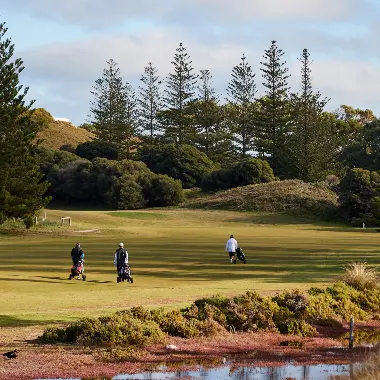 Golfers at Rottnest Island Golf Course