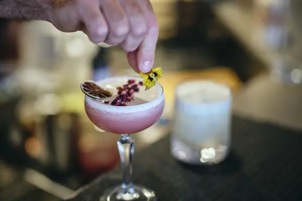 A cocktail at the Samphire.