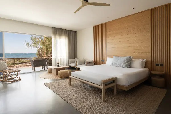 Signature beachfront suite with patio