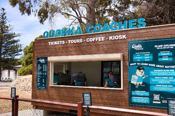 Quokka Coaches ticket kiosk
